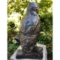 Bronzeskulptur "Abstrakte Eule" von Ladislav Hlina