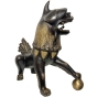 Bronzeskulptur "Wächterlöwen / Fu-Hunde" als 2-teiliges Set