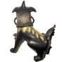 Rückansicht eines Bronze Fu-Hundes