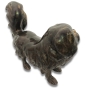Bronzeskulptur "Hund - Pekinese"