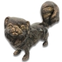 Nahansicht der Bronzefigur Pekinese