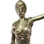 Bronzeskulptur "Justitia in silber"