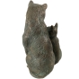 Bronzeskulptur "Zwei Schmuse-Katzen", 22cm