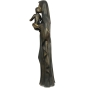 Seitenansicht der Bronzefigur "Madonna mit Kind"