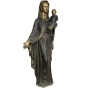 Bronzeskulptur "Madonna mit Kind"
