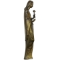 Bronzeskulptur "Madonna mit Rose"