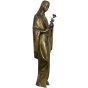 Bronzeskulptur "Madonna mit Rose"