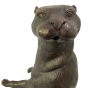 Bronzeskulptur "Otter" als Wasserspeier