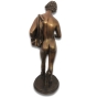 Rückansicht der Bronzeskulptur "Dionysos, Gott des Weines" als Aktfigur