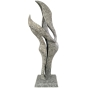 Bronzeskulptur "Abstraktes Liebespaar Harmonie" - Sonderedition Kristallgrau