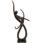 Bronzeskulptur "Modernes Tanzpaar"