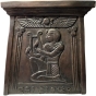 Sockelansicht der Bronzeskulptur "Ägyptische Bauchtänzerin"