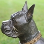 Bronzeskulptur "Deutscher Boxer - Hund"
