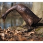 Bronzeskulptur "Ente mit gesenktem Kopf"