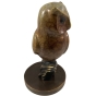 Bronzeskulptur "Abstrakte Eule auf Ast"