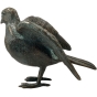 Bronzeskulptur "Taube mit offenen Flügeln"