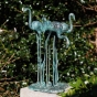 Bronzeskulptur "Vier Flamingos"