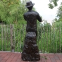 Bronzefigur "Großer Flötenspieler Franz" als Wasserspeier