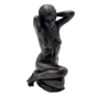 Bronzeskulptur "Sitzende Frau" als Aktfigur