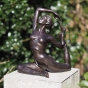 Bronzeskulptur "Yoga-Mädchen