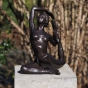 Bronzeskulptur "Yoga-Mädchen