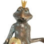Rottenecker Bronzeskulptur "Froschkönig Gunter" als Wasserspeier