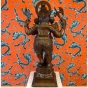 Rückansicht der Bronzeskulptur "Ganesha (Stehend)"
