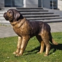 Bronzeskulptur "Hund - Bernhardiner