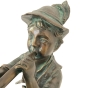 Rottenecker Bronzeskulptur "Flötenspieler Antonio" als Wasserspeier