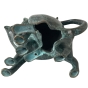 Bronzeskulptur "Zwei Schmuse-Katzen"