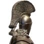 Bronzeskulptur "Griechischer Krieger / König Leonidas", lebensgroß