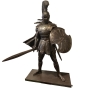 Bronzeskulptur "Griechischer Krieger / König Leonidas", lebensgroß