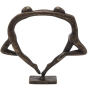 Bronzeskulptur "Tanzendes Ballettpaar" - modern, mini