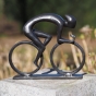 Bronzeskulptur "Radfahrer