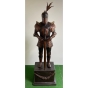 Bronzeskulptur "Ritter mit Schwert"