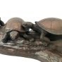 Bronzeskulptur "Schildkröten-Familie"