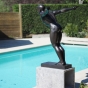 Bronzefigur "Schwimmer David