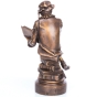 Rückansicht der Bronzeskulptur "Der Advokat"