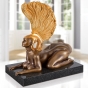 Beispielansicht der Bronzeskulptur "Sphinx mit Goldhelm"