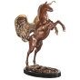Seitenansicht der Bronzeskulptur "Mein Einhorn Pegasus"
