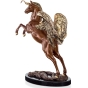 Frontansicht der Bronzeskulptur "Mein Einhorn Pegasus"
