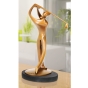 Rückansicht der Bronzeskulptur "Golfer"