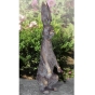 Beispielansicht der Bronzefigur "Aufmerksamer Hase"