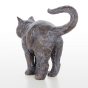 Edition Strassacker Bronzeskulptur "Stehende junge Katze"