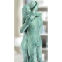 Nahansicht der Bronzefigur "Liebespaar"