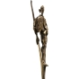 Bronzeskulptur "Massai-Krieger"