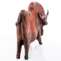 Seitenansicht der Bronzefigur "Großer Stier"