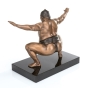 Edition Strassacker Bronzeskulptur "Sumo" von Jamie Salmon - limitiert auf 14 Stück