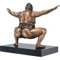 Edition Strassacker Bronzeskulptur "Sumo" von Jamie Salmon - limitiert auf 14 Stück
