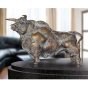 Bronzeskulptur "Stolzer Stier" von Waldemar Schröder